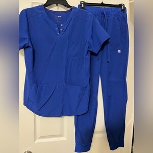 Scrubstar Blue Jogger Pants & Top Set